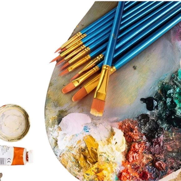 Paint Brushes 10 pieces Round Pointed Tip Artist Paintbrushes NWT - Picture 7 of 14